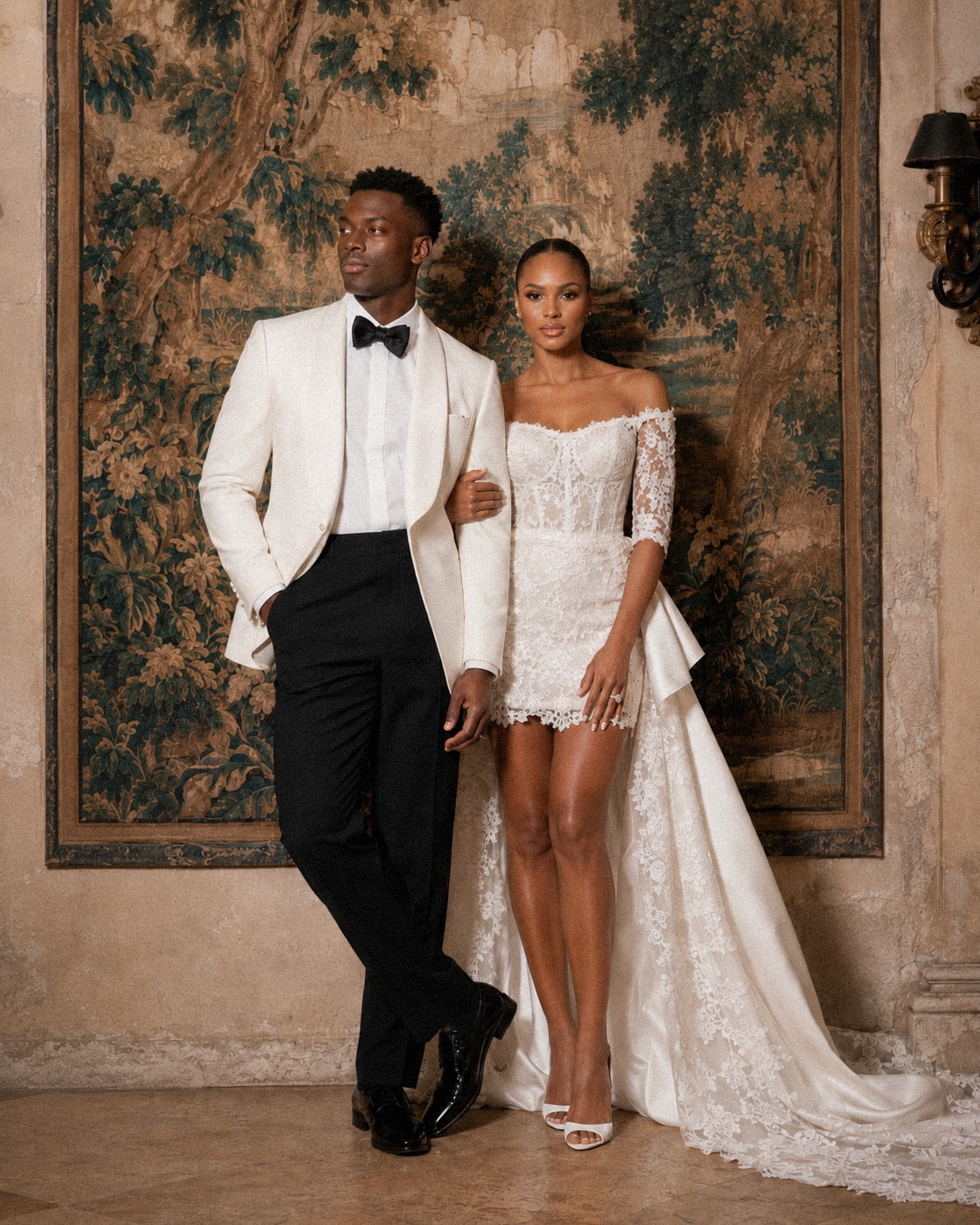 Editorial wedding portrait